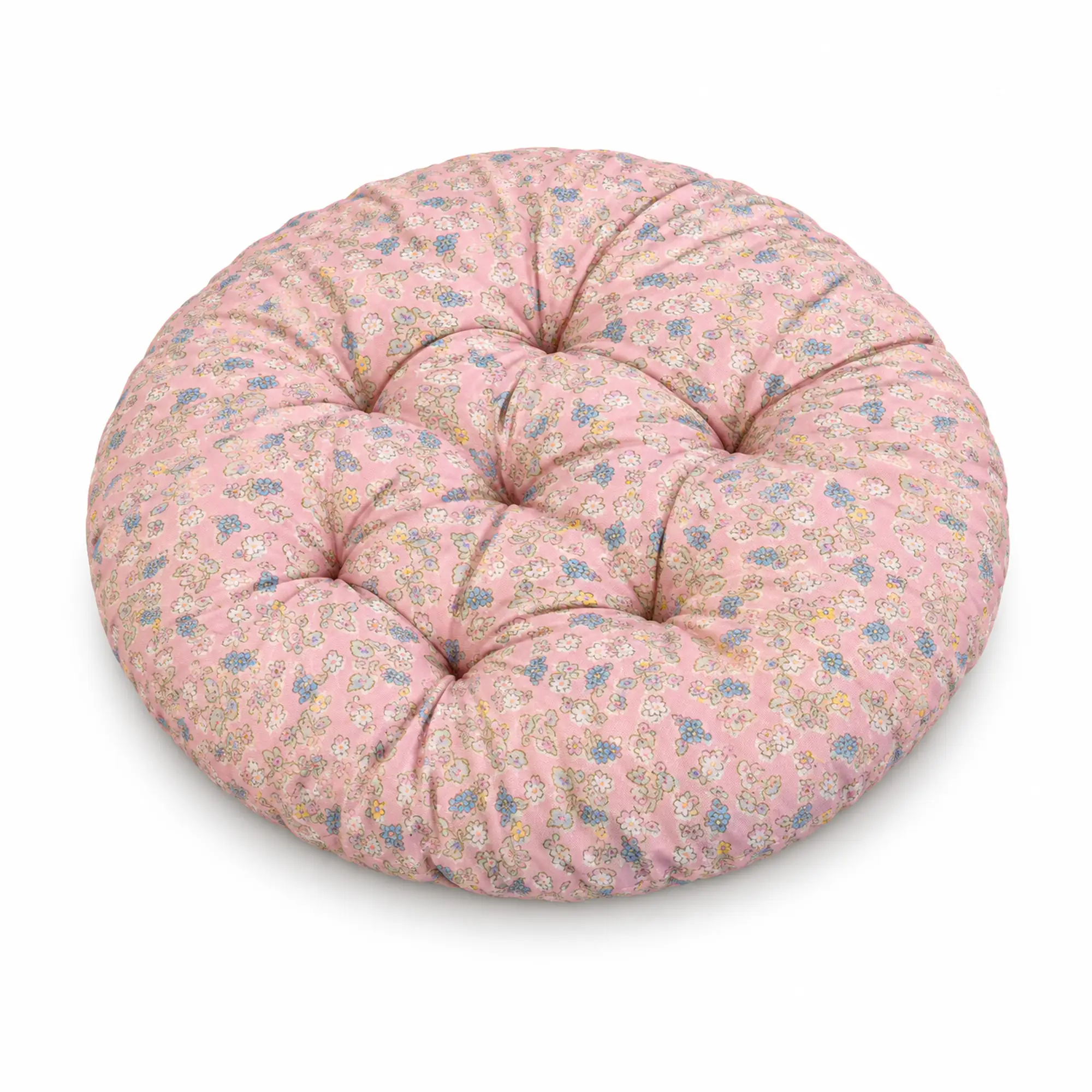 Кръгла възглавница за сядане Ø 40 см, на дребни цветя Кръгла възглавница за сядане Ø 40 см, на дребни цветя